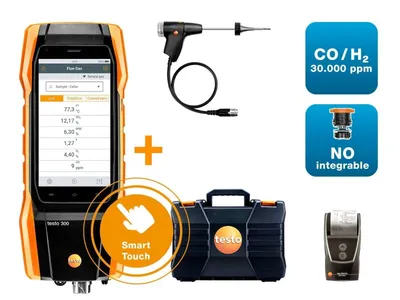 Testo 300 Longlife Pro - Analyzátor spalín sada 2 O2/senzor CO do 4000 ppm